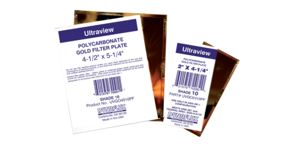 2 X 4 Polycarbonate GOLD Shaded Filter Lens